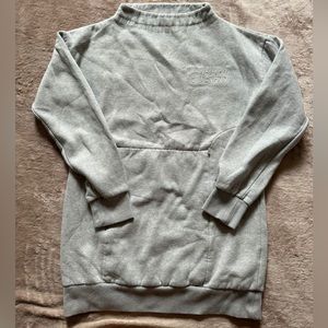 GymShark Women’s Oversized Sweater‎ Pullover Gray Long Sleeve Size Medium